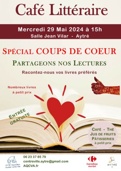 Café Littéraire – Nos Coups de Coeur – 29 mai 2024