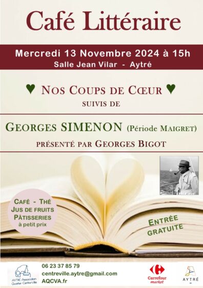 Café Littéraire – Georges Simenon – 13 Novembre 2024