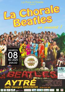 Affiche du concert de "La Chorale Beatles"