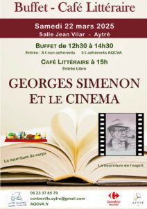 Affiche café littéraire du 22/03/2025