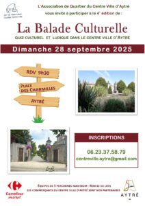 Affiche Balade Culturelle du 28/09/2025