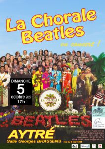 Affiche du concert de "La Chorale Beatles"