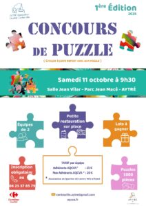Affiche du concours de puzzle du 11/10/2025