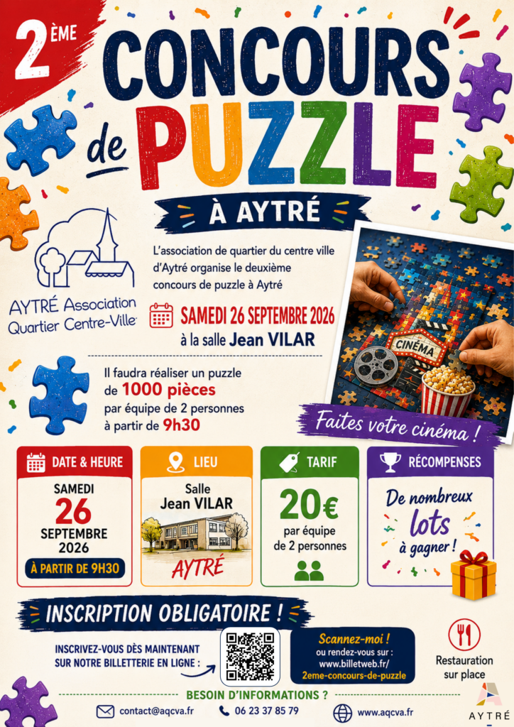 Affiche 2eme concours puzzle AQCVA
