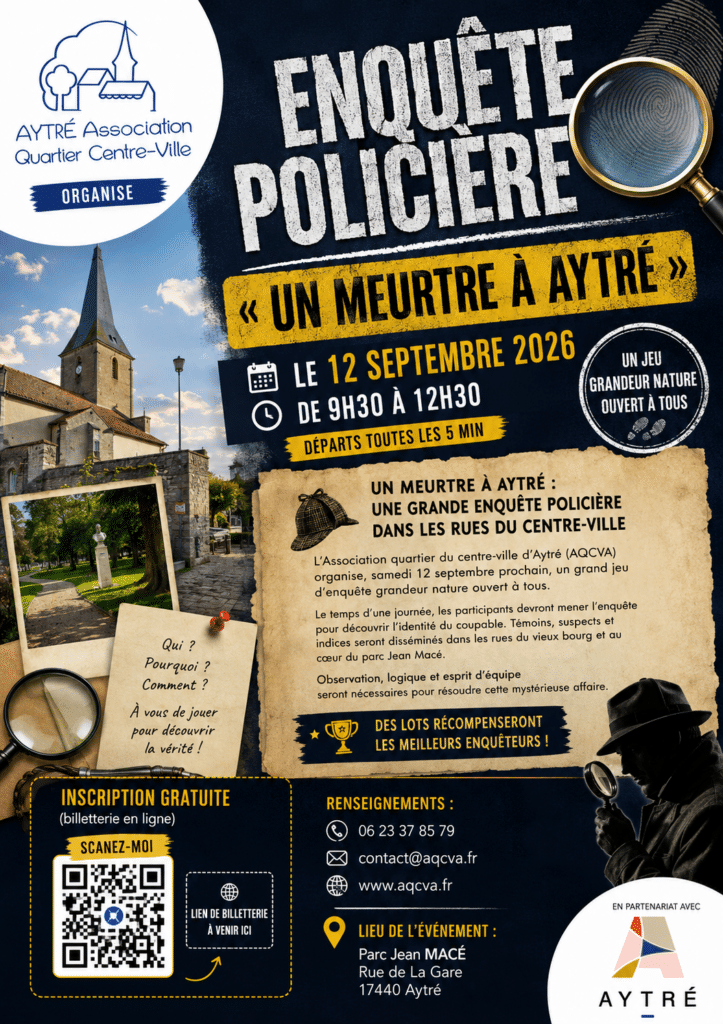 Affiche "un meurtre a Aytré"